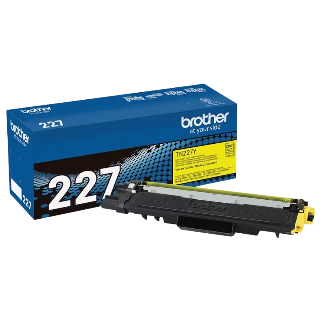 New, Pre-Owned - Brother TN227 Yellow High Yield Toner Cartridge, TN227Y