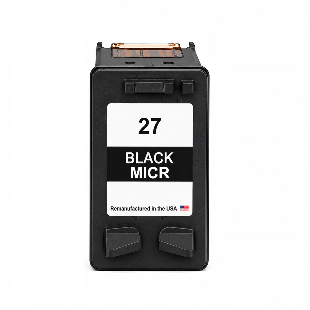 U.S. Remanufactured for HP 27 (C8727AN) Black MICR Ink Cartridge