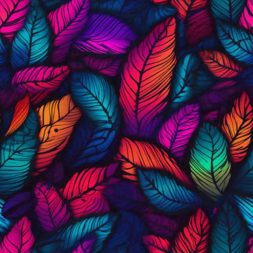 Neon Leaves - Vibrant and Seamless Digital Paper Pack