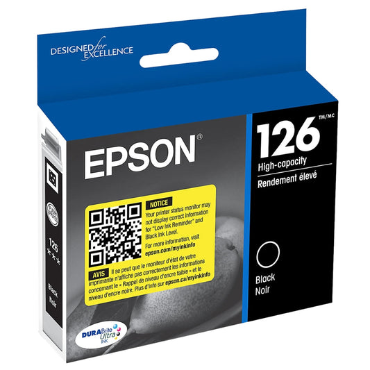 New, Pre-Owned - Epson T126120 High-Yield Ink Cartridge - Black