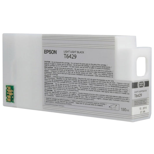 New, Pre-Owned - Epson T6429 Light Light Black 150ml Ink Cartridge