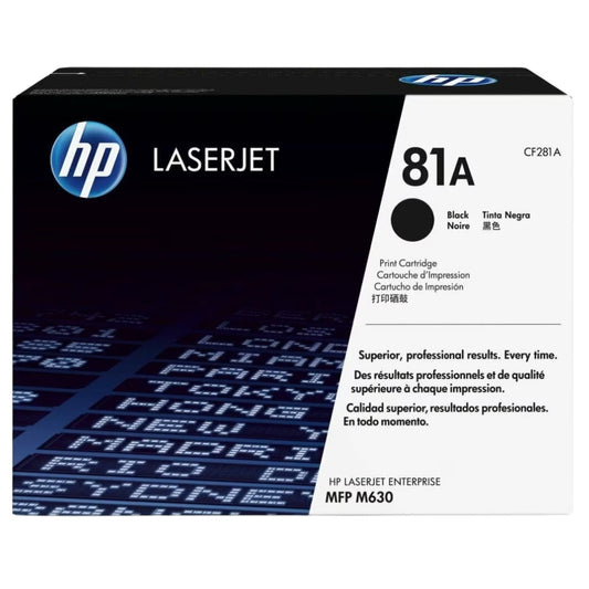 New, Pre-Owned - HP 81A Black LaserJet Toner Cartridge, CF281A
