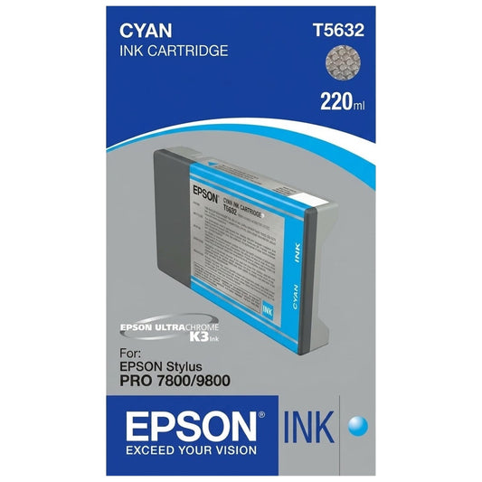 New, Pre-Owned - Epson T5632 Cyan Ink Cartridge