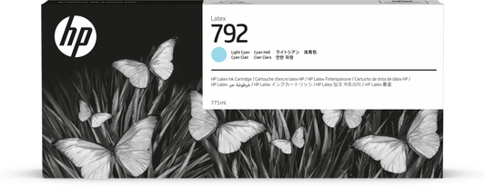 New, Pre-Owned - HP 792 775ml (CN709A) Light Cyan Ink Cartridge