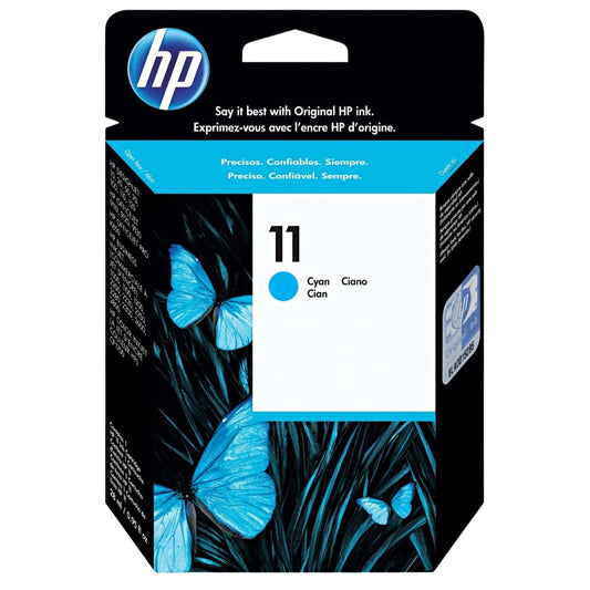 New, Pre-Owned - HP 11 Cyan Ink Cartridge-C4836A
