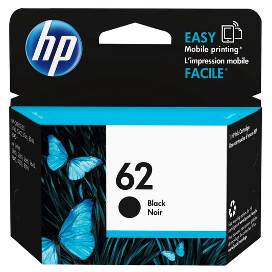 New, Pre-Owned - HP 62 (C2P04AN) Black Ink Cartridge