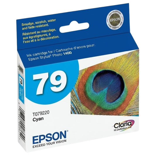 New, Pre-Owned - Epson 79 Cyan (T0792) Ink Cartridge