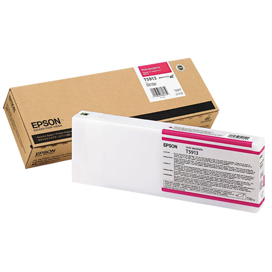 New, Pre-Owned - Epson T5913 Vivid Magenta UltraChrome K3 Ink Cartridge, T591300