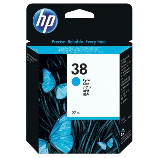 New, Pre-Owned - HP 38 Cyan (C9415A) Ink Cartridge