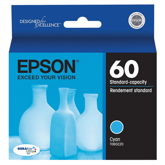 New, Pre-Owned - Epson 60 (T060220) Cyan Ink Cartridge