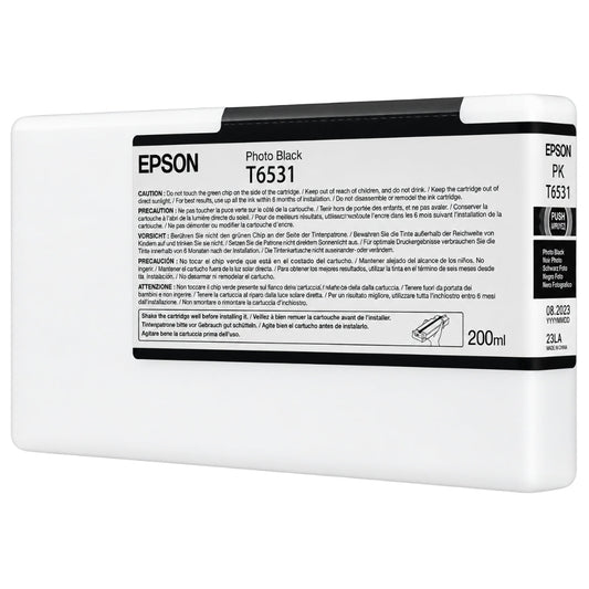 New, Pre-Owned - Epson T653 Photo Black Ink Cartridge, T653100