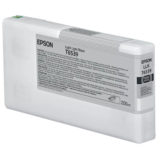 New, Pre-Owned - Epson T6539 Light Light Black Ink Cartridge, T653900