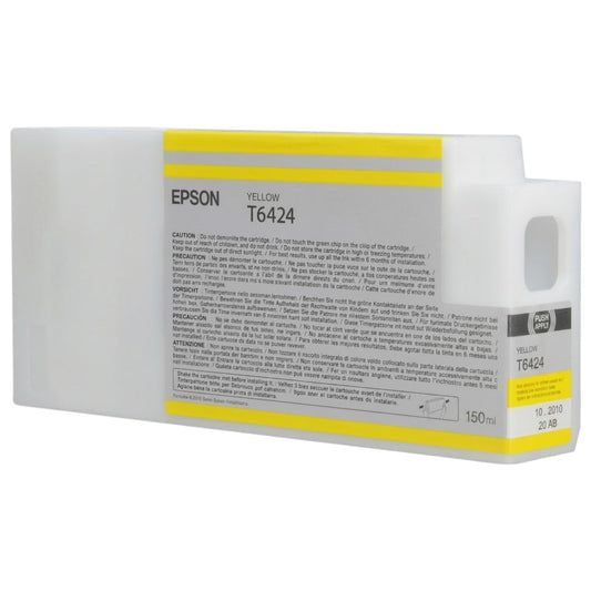 New, Pre-Owned - Epson T6424 Yellow 150ml Ink Cartridge