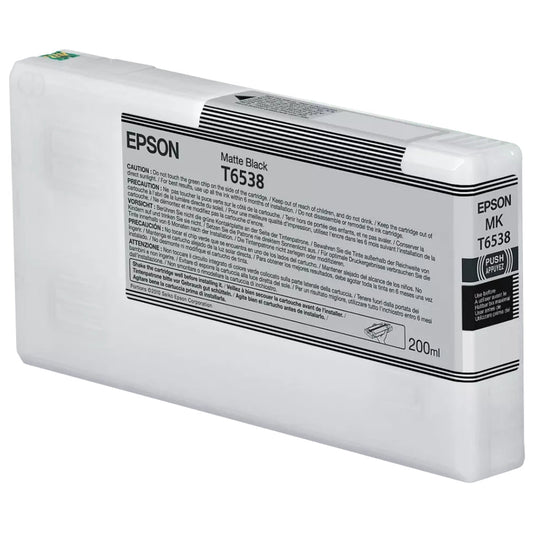 New, Pre-Owned - Epson T6538 Matte Black Ink Cartridge, T653800