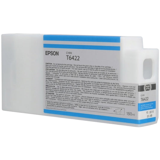 New, Pre-Owned - Epson T6422 Cyan 150ml Ink Cartridge