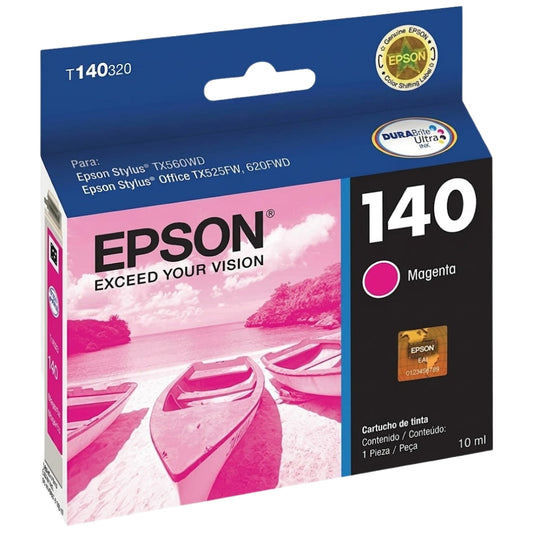 New, Pre-Owned - Epson 140 Magenta Ink Cartridge, T140320-AL