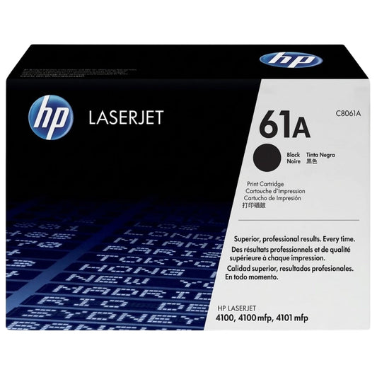 New, Pre-Owned - HP 61A Black Toner Cartridge, C8061A