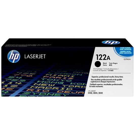 New, Pre-Owned - HP 122A Standard-Yield Black Toner Cartridge, Q3960A