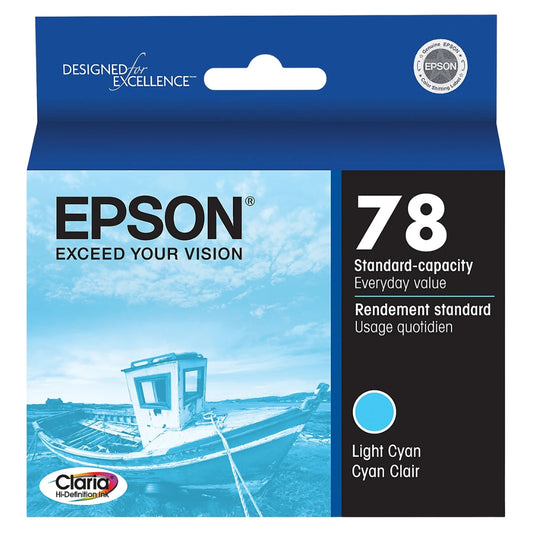 New, Pre-Owned - Epson 78 (T078520) Light Cyan Ink Cartridge