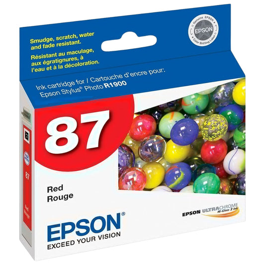 New, Pre-Owned - Epson 87 (T0877) Red Ink Cartridge