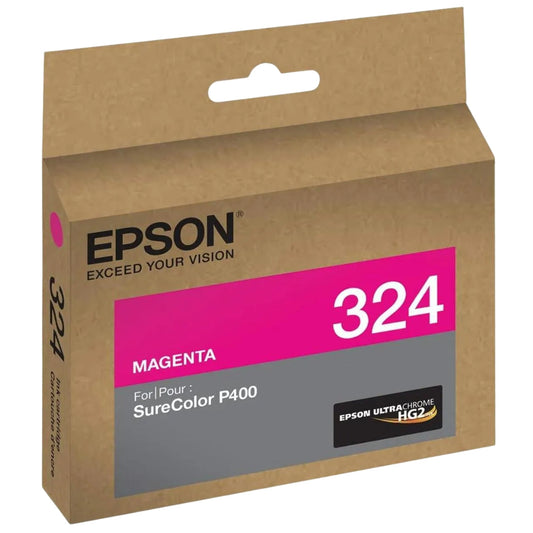 New, Pre-Owned - Epson 324 Standard-Yield Magenta UltraChrome HG2 Ink Cartridge, T324320