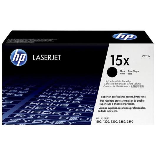 New, Pre-Owned - HP 15X Black High-yield Toner Cartridge, C7115X