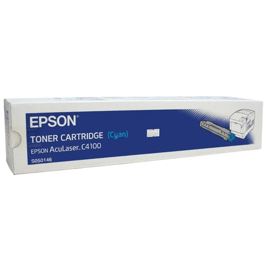New, Pre-Owned - Epson C4100 Cyan Laser Toner Cartridge, S050146