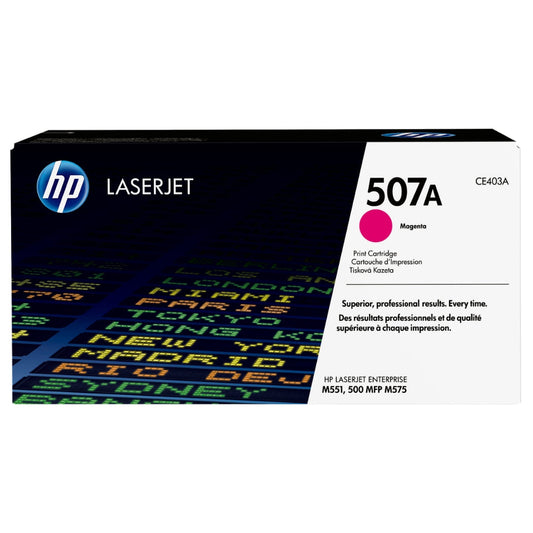 New, Pre-Owned - HP 507A Standard-Yield Magenta Toner Cartridge, CE403A