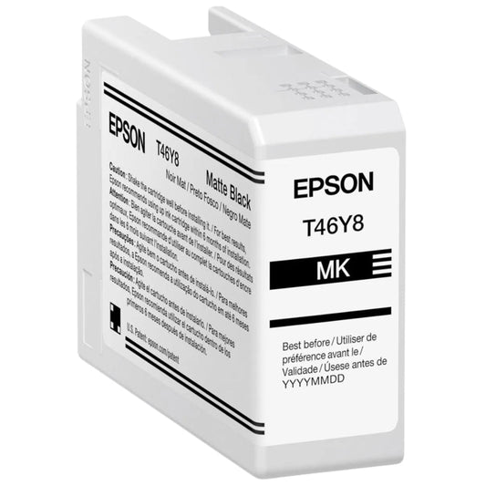 New, Pre-Owned - Epson T46Y8 Standard Yield Matte Black Ink Cartridge
