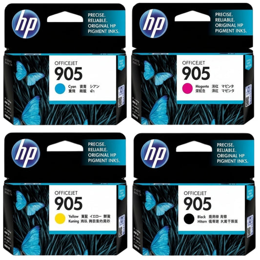 New, Pre-Owned - HP 905 Black and Color Ink Cartridge (Combo 4 Pack)