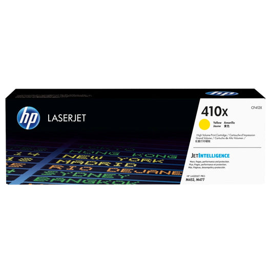 New, Pre-Owned - HP 410X High-Yield Yellow Laser Toner Cartridge, CF412X