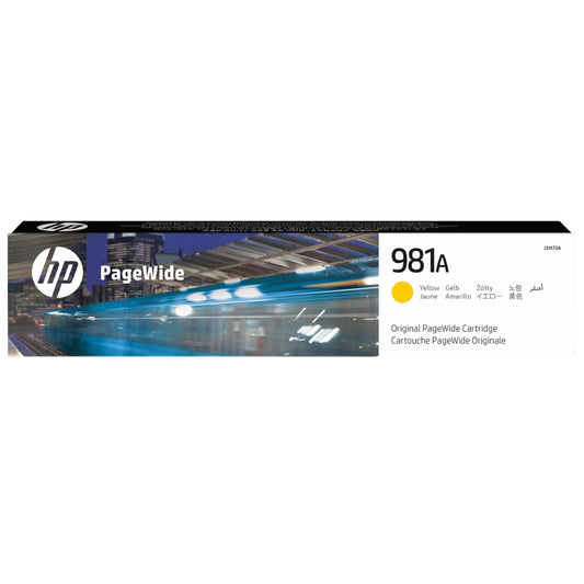 New, Pre-Owned - HP 981A Standard-Yield Yellow PageWide Ink Cartridge, J3M70A