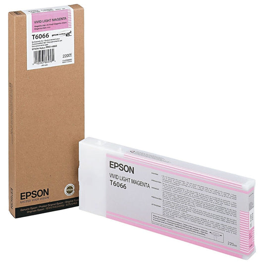 New, Pre-Owned - Epson 220ml UltraChrome K3 Vivid Light Magenta Ink Cartridge, T606600