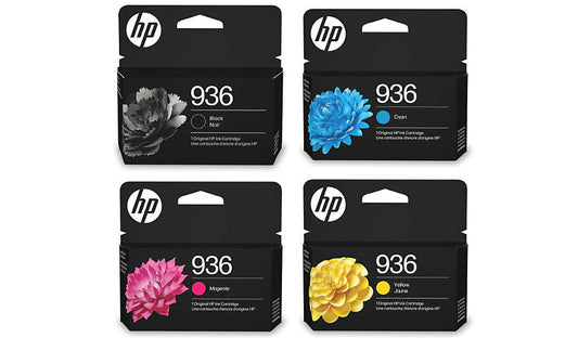 New, Pre-Owned - HP 936 Standard Yield Multi Color Ink Cartridge, 6C3Z5LN-4-Pack