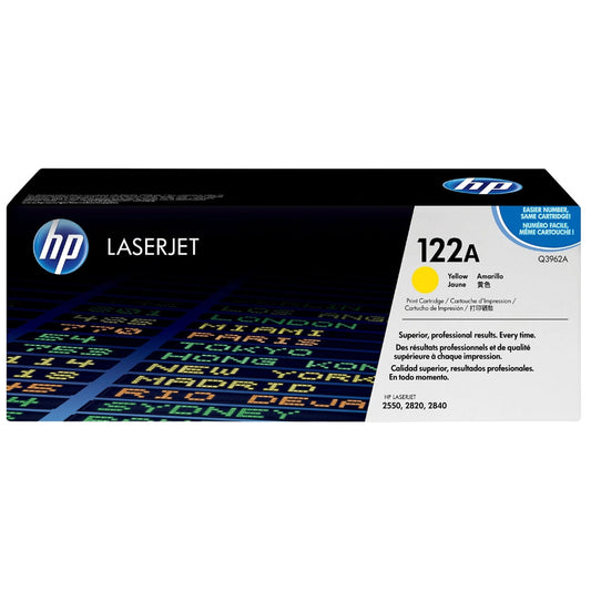 New, Pre-Owned - HP 122A (Q3962A) Yellow New, Pre-Owned - LaserJet Toner Cartridge