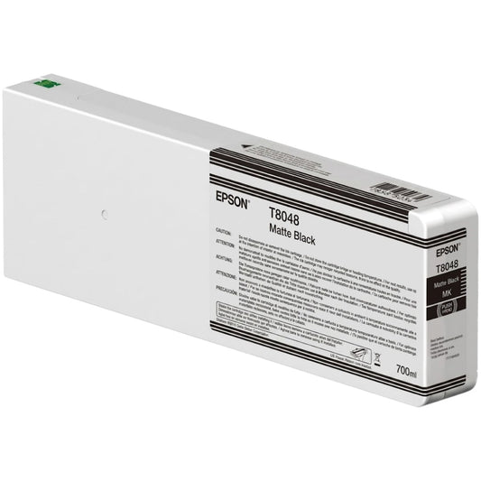 New, Pre-Owned - Epson 700ml UltraChrome HD Matte Black Ink Cartridge, T804800