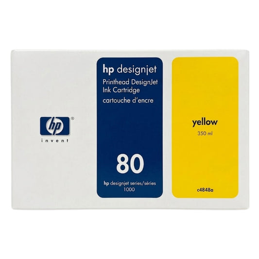 New, Pre-Owned - HP 80 Yellow Printhead Only DesignJet Ink Cartridge, C4823A