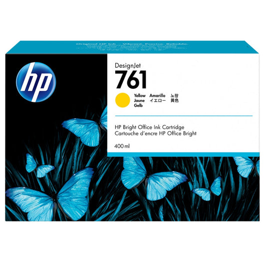 New, Pre-Owned - HP 761 400mL (CM992A) Yellow Ink Cartridge
