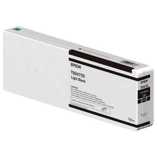 New, Pre-Owned - Epson 700ml UltraChrome HD Light Black Ink Cartridge, T804700