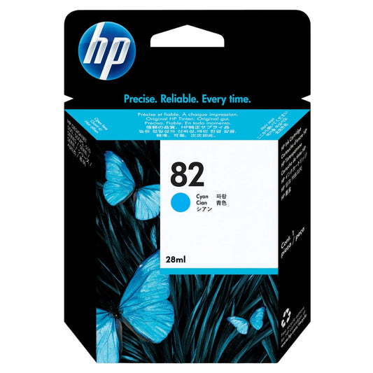 New, Pre-Owned - HP 82 28-ml (CH566A) Cyan Ink Cartridge