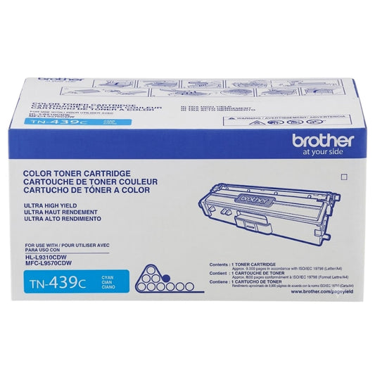 New, Pre-Owned - Brother TN-439 Extra High Yield Cyan Toner Cartridge, TN439C