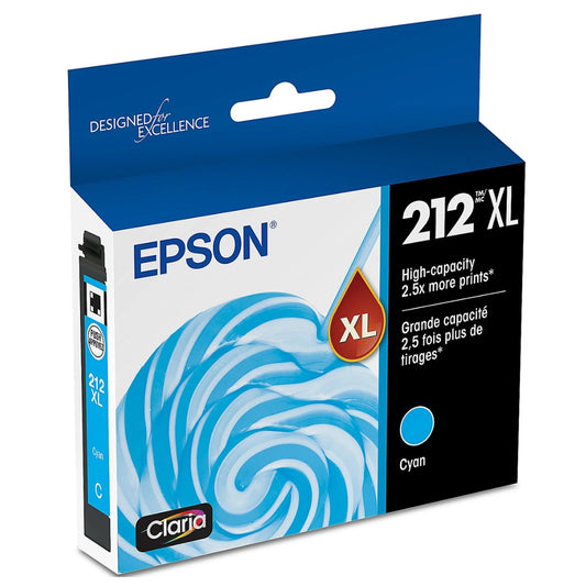 New, Pre-Owned - Epson 212XL High Capacity Ink Cartridge Cyan