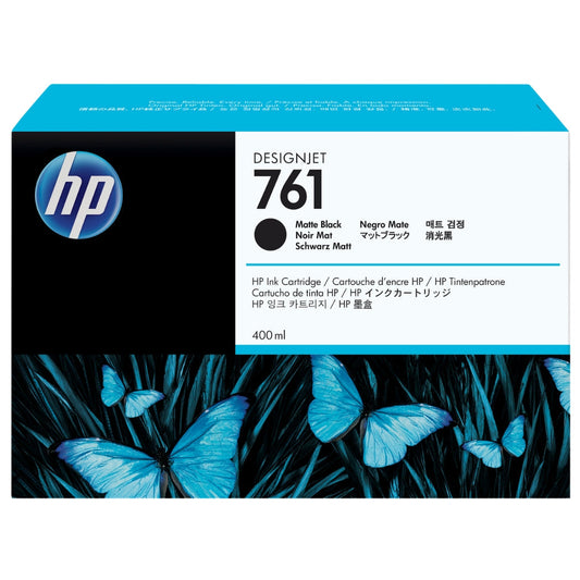 New, Pre-Owned - HP 761 400mL (CM991A) Matte Black Ink Cartridge