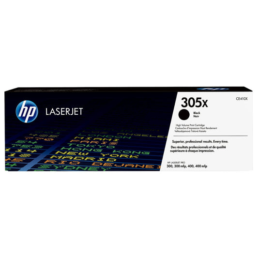 New, Pre-Owned - HP 305X High-Yield Black LaserJet Toner Cartridge, CE410X