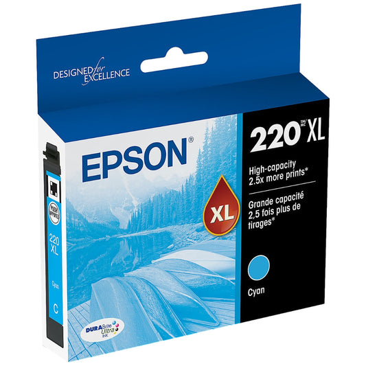 New, Pre-Owned - Epson 220XL High-capacity Cyan Ink Cartridge