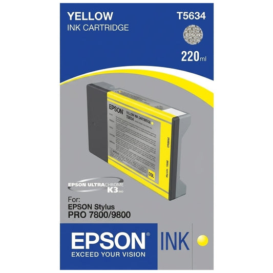 New, Pre-Owned - Epson T5634 Yellow Ink Cartridge