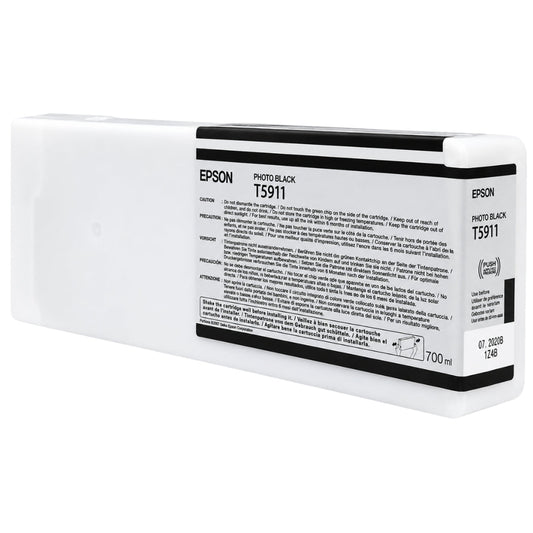 New, Pre-Owned - Epson T5911 Photo Black UltraChrome K3 Ink Cartridge, T591100