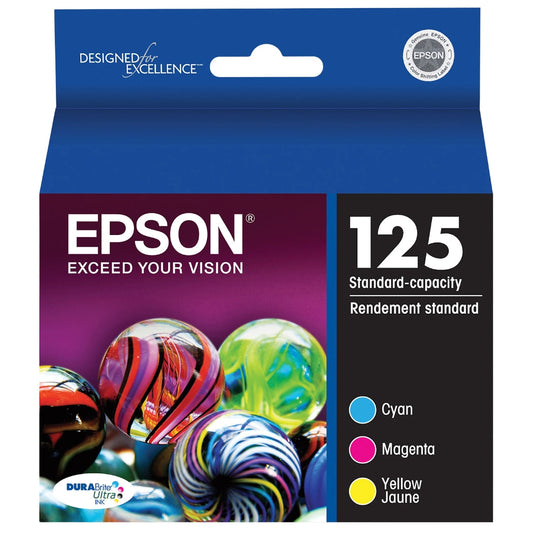 New, Pre-Owned - Epson 125 Black, Cyan, Magenta, Yellow Ink Cartridge