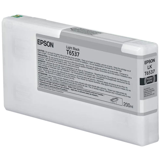 New, Pre-Owned - Epson T6537 light Black Ink Cartridge, T653700
