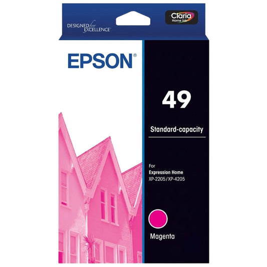 New, Pre-Owned - Epson 49 Standard Yield Magenta Ink Cartridge, C13T10E392